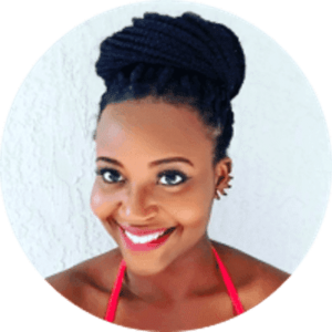 A smiling woman